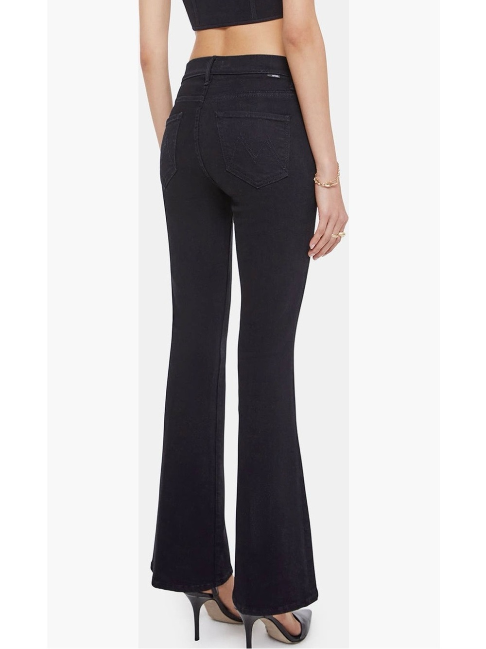 Mother The Weekend Flare Jeans in Nighty Night Size 28 - Picture 3 of 12